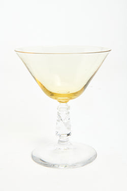 1960s Topaz Cocktail Glass