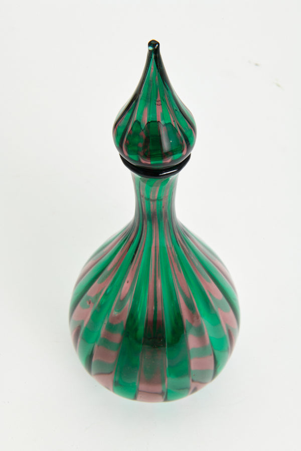 Murano Striped Decanter Set