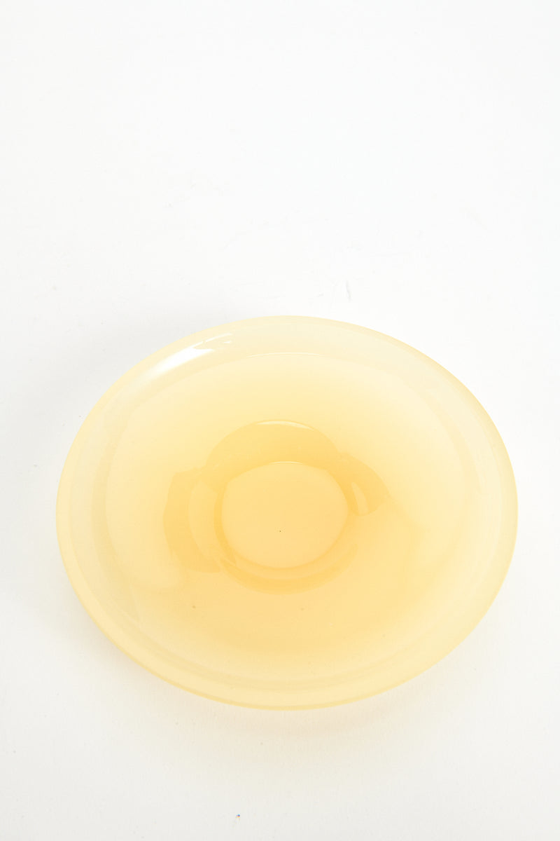 1960s Butter Yellow Murano Dish