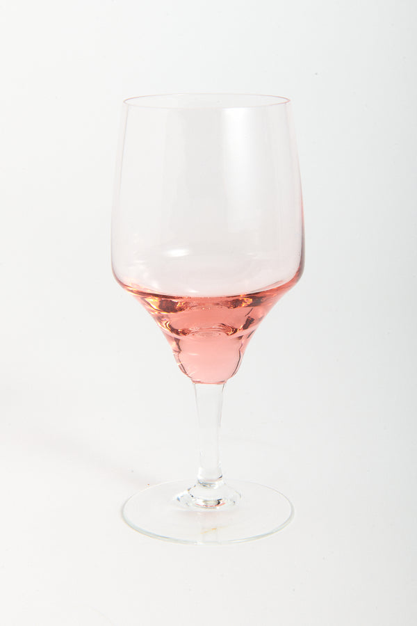 Baby Pink Wine Glass