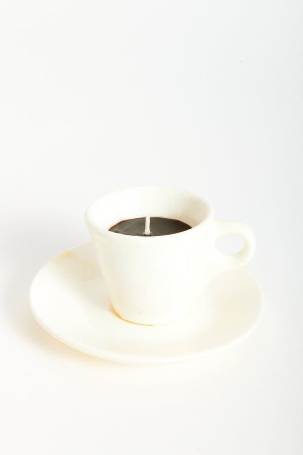 Italian Trompe-l'œil Espresso Cup & Saucer Candle