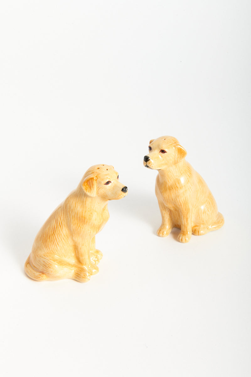 Handmade Ceramic Labrador Salt & Pepper Shakers