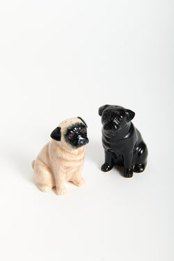 Handmade Ceramic Pug Salt & Pepper Shakers