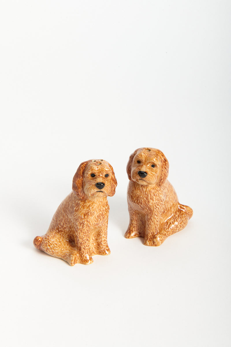 Handmade Ceramic Cockapoo Salt & Pepper Shakers