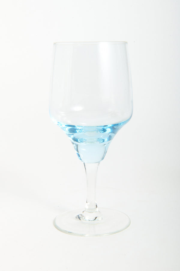 Baby Blue Wine Glass