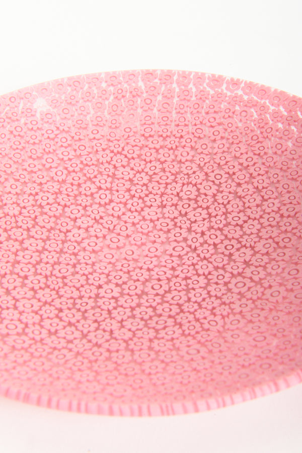 Murano Pink Daisy Millefiori Large Plate