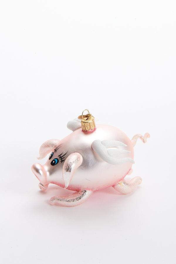 Pig Blown Glass Ornament