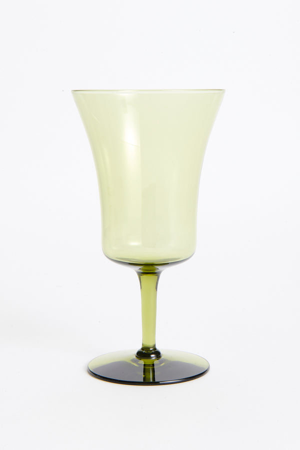 Green Wine Goblets