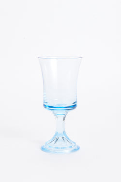 Aquamarine Pedestal Wine Glass