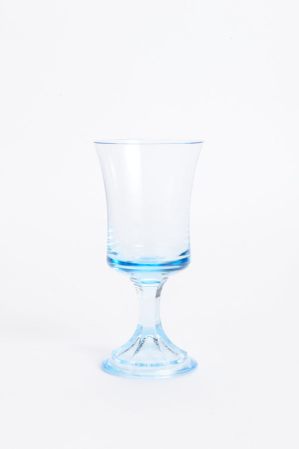 Aquamarine Pedestal Wine Glass