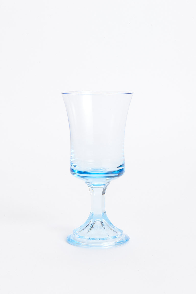 Aquamarine Pedestal Wine Glass