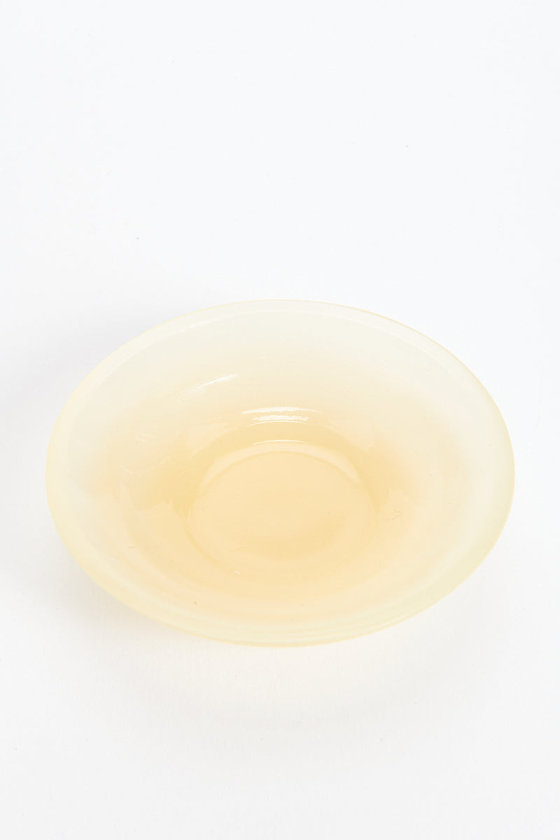 1960s Butter Yellow Murano Dish