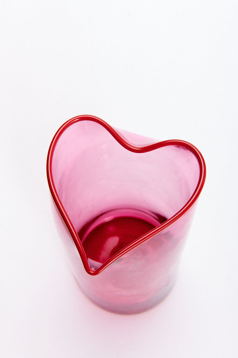 Handblown Heart Pitcher & Vase