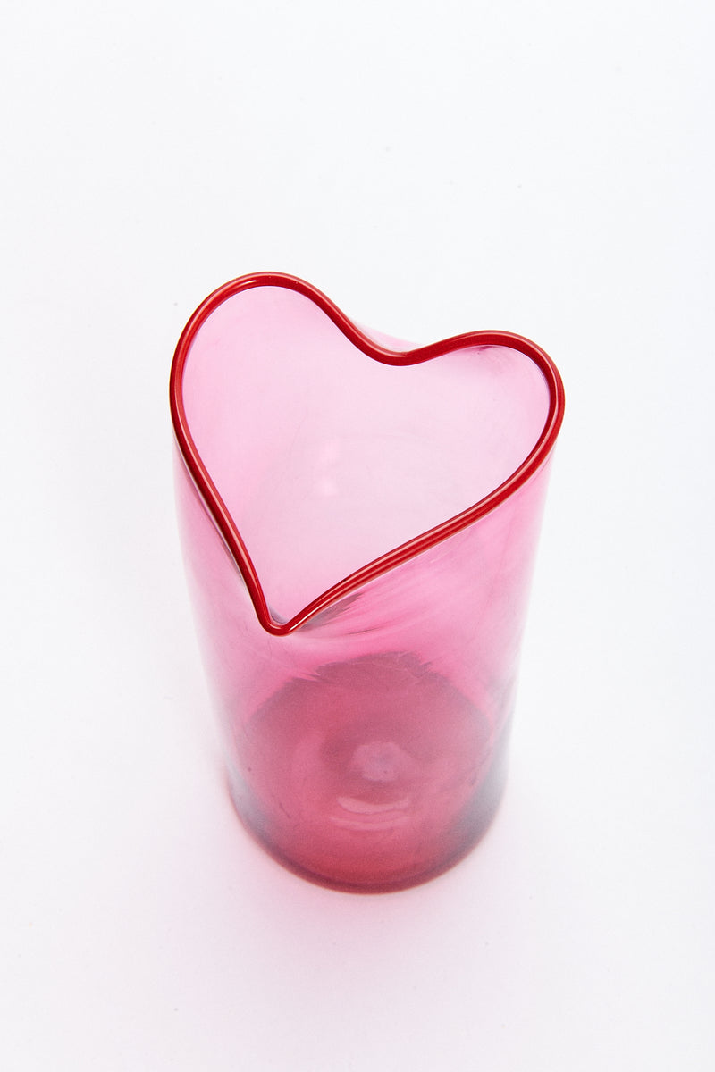 Handblown Heart Pitcher & Vase