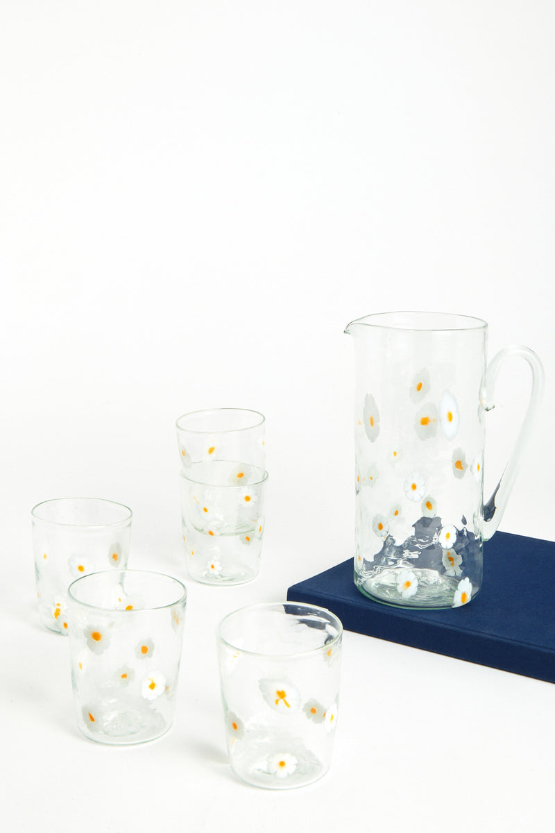 Murano Glass Daisy Tumbler