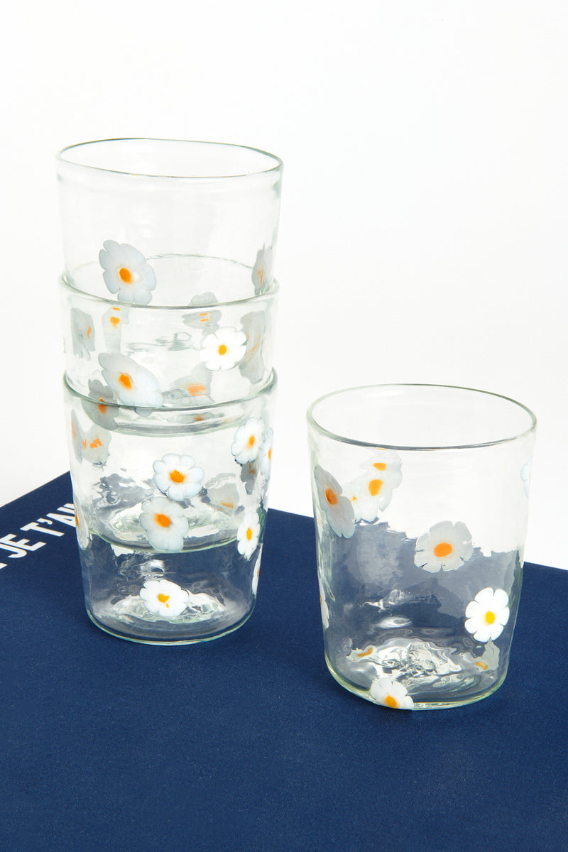 Murano Glass Daisy Tumbler