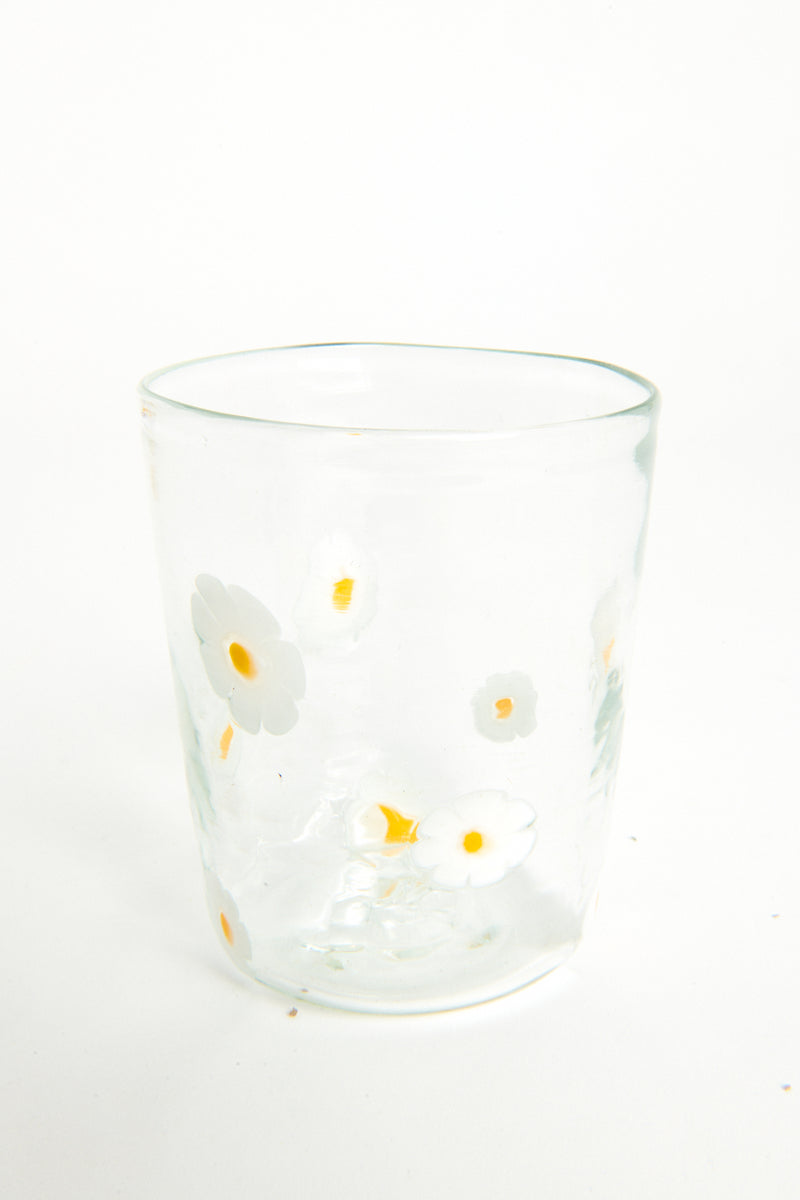 Murano Glass Daisy Tumbler