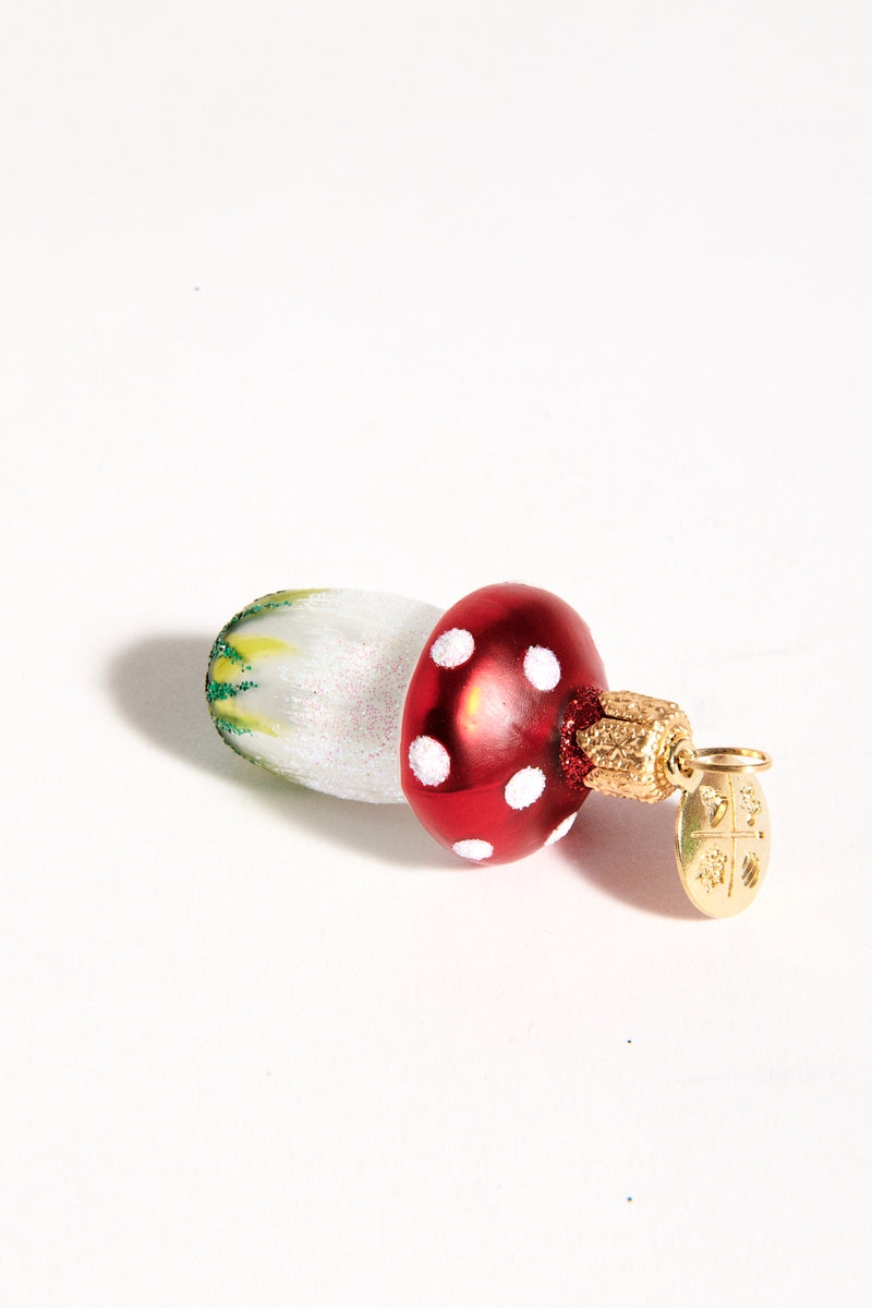 Mini Mushroom Blown Glass Ornament