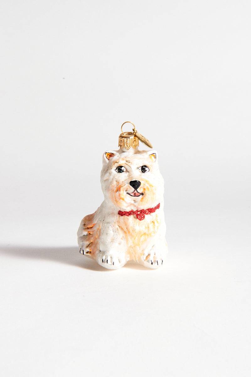 Scottie Blown Glass Ornament